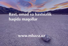 Baxt, omad va baxtsizlik haqida maqollar to’plami. Baxt-omad-va-baxtsizlik-haqida-maqollar