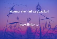 Maxmur she’rlari va g’azallari to’plami Maxmur she'rlari va g'azallari