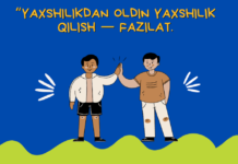 Yaxshilik haqida she’rlar to’plami. Yaxshilik haqida