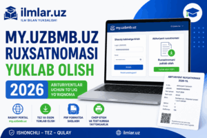 Abituriyent ruxsatnomasi 2026 yuklab olish